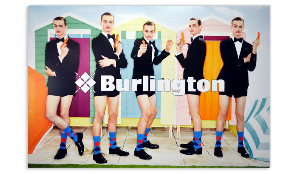 Per la Primavera e l'Estate, calze Burlington in cotone mercerizzato e in filo di Scozia, nelle tradizionali fantasie argyle e in tinta unita, lunghezza polpaccio o ginocchio