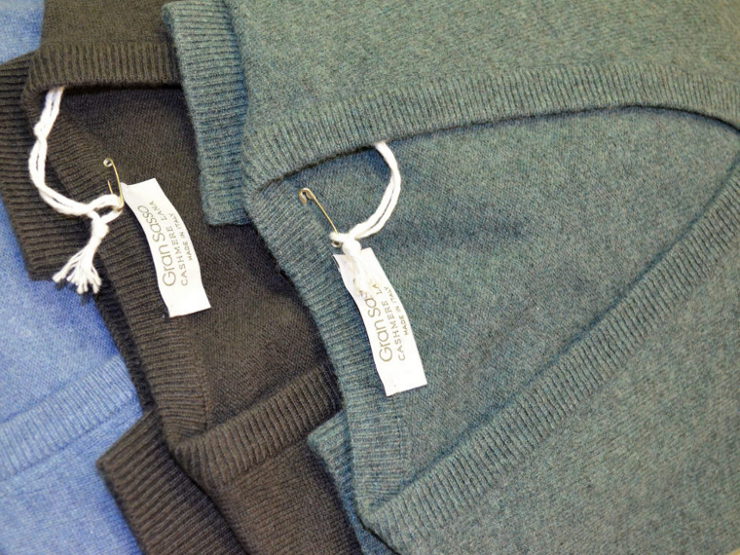 Pullover melange Gran Sasso in lana, cashmere e viscosa a 1 filo