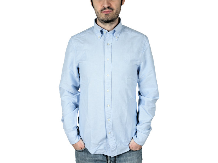 Camicia regular fit, button-down Gant in tela di cotone oxford, con logo 'diamond G' ricamato sul petto